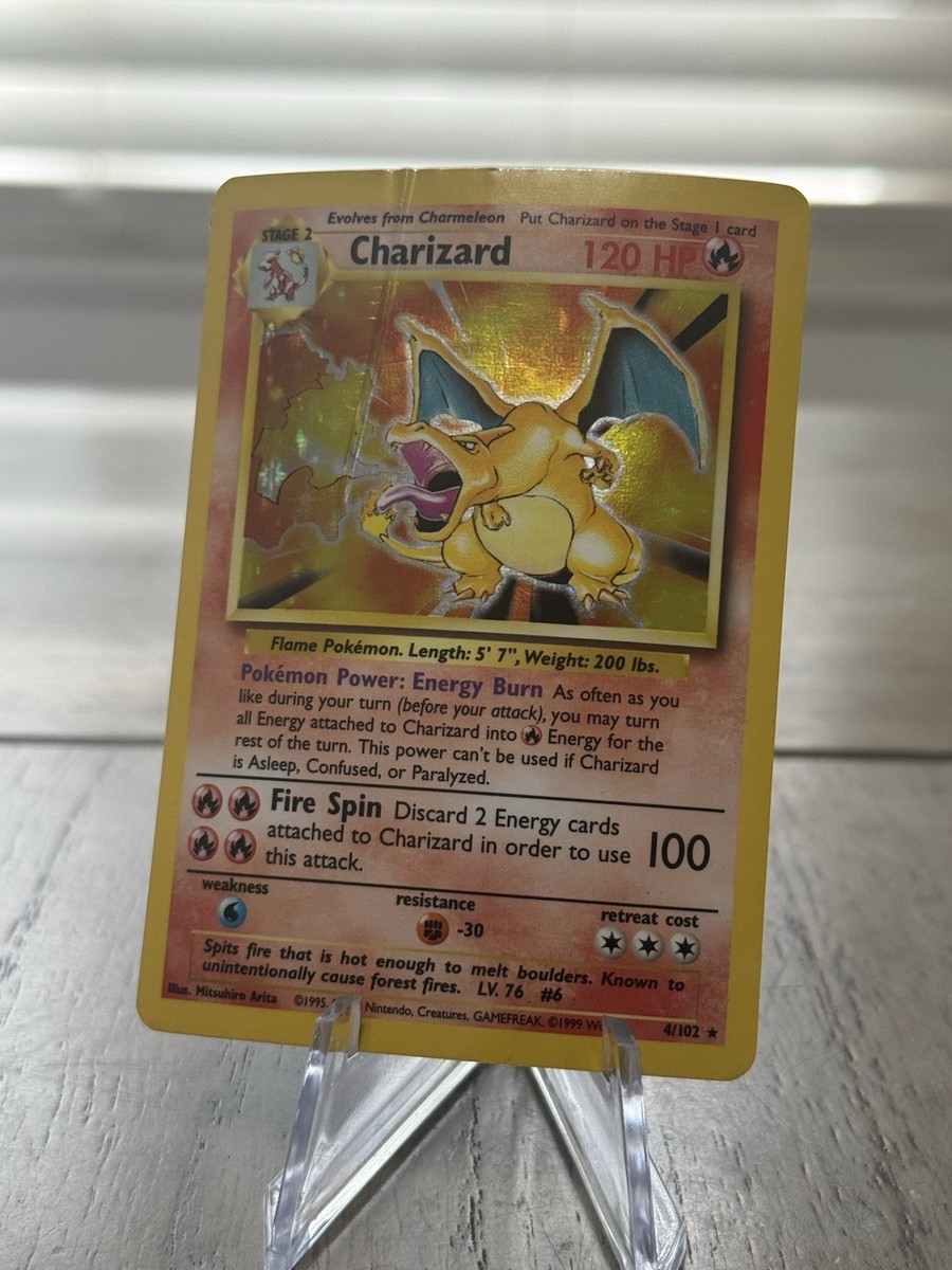 Charizard 4/102 Base Set Holo RARE 1999 WOTC | eBay