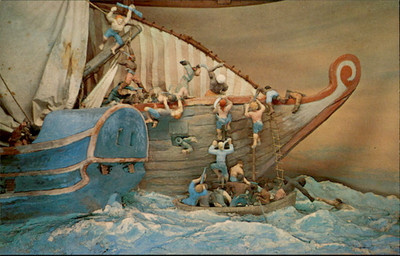 A Piratical Exploit Pirates Thomas Tew Piracy Diorama Bermuda POSTCARD