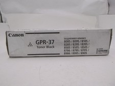 Tóner negro genuino OEM Canon GPR-37 para imageRunner Advance 8085 SELLADO