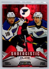 2024-25 Upper Deck Synergy Duos Stars Jordan Kyrou Robert Thomas #SD-7 Red /499