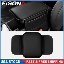 Black Car Center Console Armrest Box Cushion Cover Pad Mat Protector Accessories Black Car Center Console Armrest Box Cushion Cover Pad Mat Protector Accessories