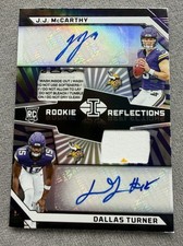 2024 Panini Illusions - Rookie Reflections Dual Patch Autographs J.J. McCarthy,
