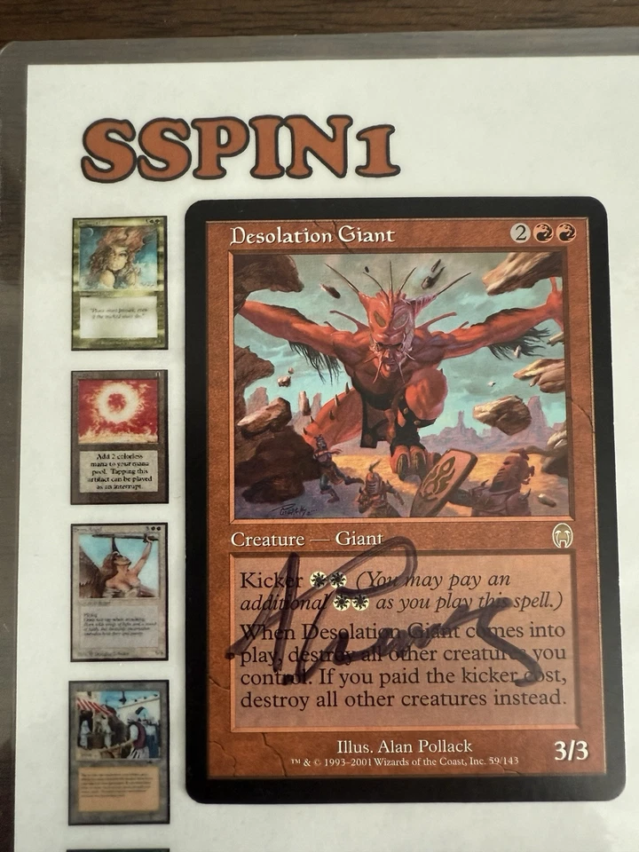 MTG Artist Proof Signed Desolation Giant Apocalypse - Image 2 of 2