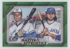 2020 Gallery Master and Apprentice Green Roberto Alomar Bo Bichette HOF 09i6