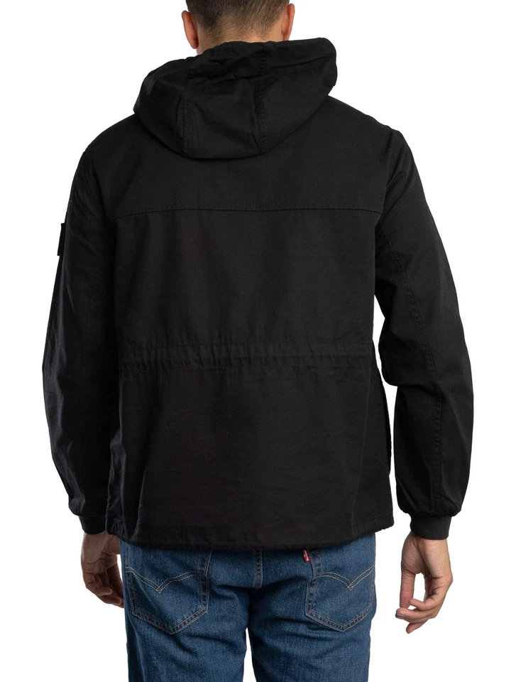 Weekend Offender Men's Kovags Pullover Zip Jacket, Black - Image 3 of 4