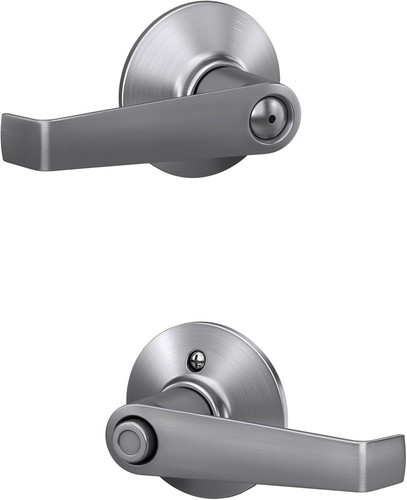 Schlage F40 Latitude Privacy Lever Set, Satin Chrome - Picture 3 of 3