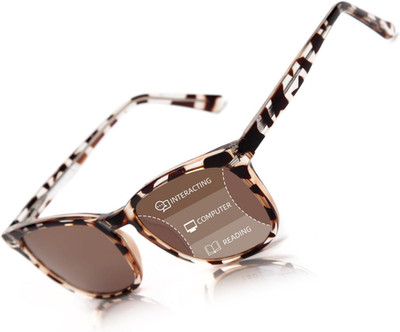 Progressive Multifocal Reading Sunglasses - for Women Men with Spring Hinge