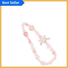 Strawberry Style Phone Charm Strap Cute and Functional for Everyday Use