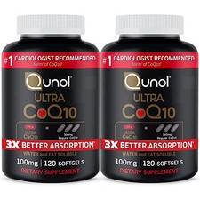 Qunol Ultra CoQ10 100mg, 3x Better Absorption, Patented Wate