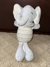 Chick Pea Chickpea Elephant Plush Gray Stuffed Animal Lovey EUC