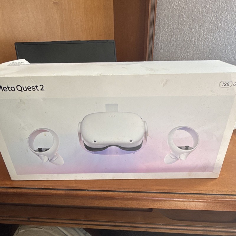 Meta Quest 2 128GB Standalone VR Headset w/ Controllers, White