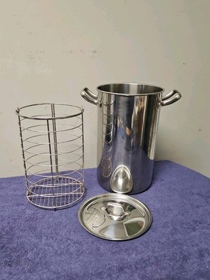 Inox Italy Asparagus Steamer Pot Stainless Steel 