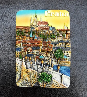 KÜHLSCHRANKMAGNET 3D SOUVENIR PRAHA PRAG TSCHECHIEN ALTSTADT FLUSSHARZ