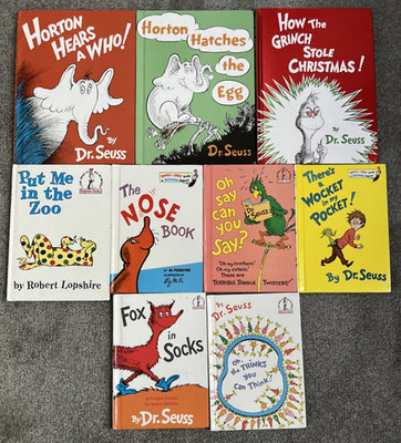 Vintage Dr. Seuss Beginner Books Lot of 9 HC   Classic Kids Readers Random House