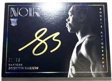 Scottie Barnes 2021-22 Panini Noir Rookie Autographs /99 RC No. 399 On Card Auto