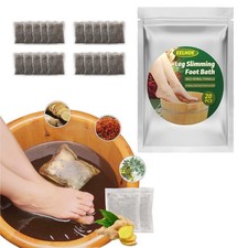 20PCS Lymphatic Drainage Ginger Foot Soak, Care Spa Relaxation for Grey