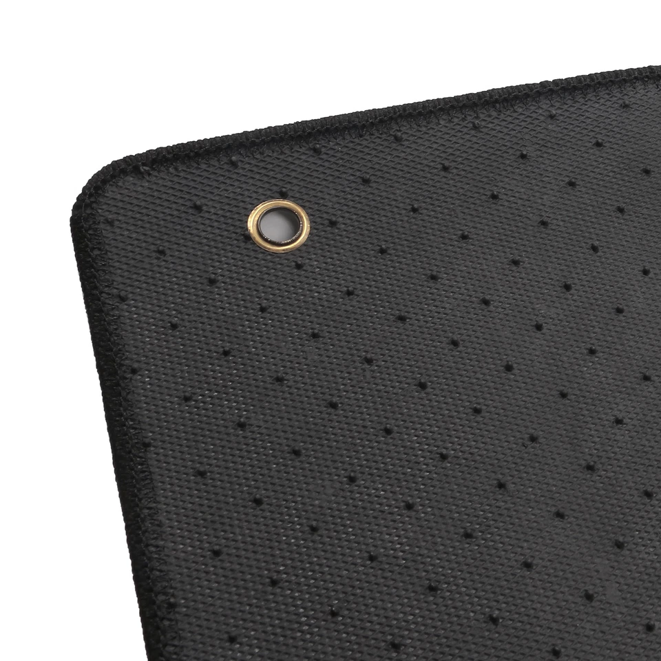 Fits 15-24 Nissan Murano Black Nylon Floor Mats Carpet Front Rear Anti-slip 3PCS - Image 4 of 4