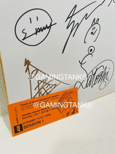 Anime Expo 2023 AX Obéissez-moi ! Planche Shikishi garçon signée exclusive - Photo 3/3