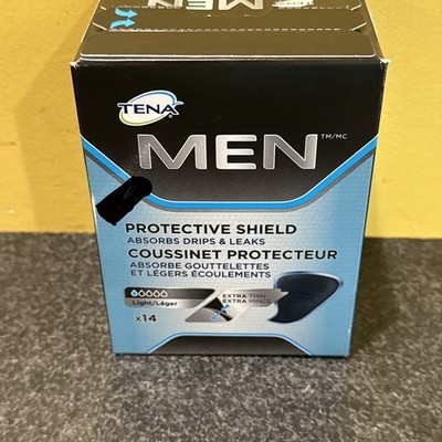 TENA Men Active Fit Protective Shield Light Extra Thin (14 Pads Per Box) 