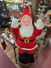 Vintage Rare Rubber Face Santa Claus Doll By ACR Novelty Co Large 46  