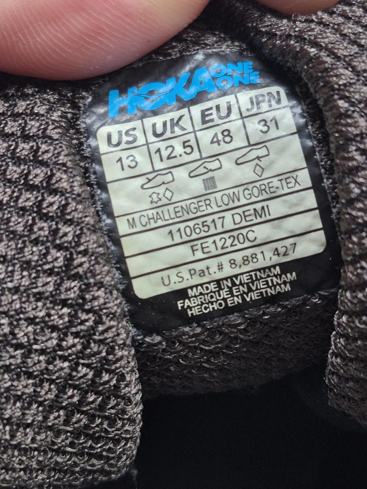 Hoka One One Challenger Low Gore-Tex Shoes Mens Size 13 Brown Leather Hiking thumbnail 4