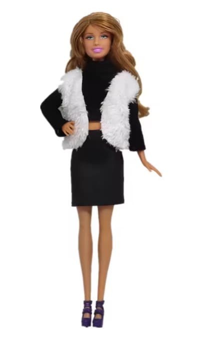 Vest/tops/skirt set for Licca, Barbie, Jenny, and dolls-image