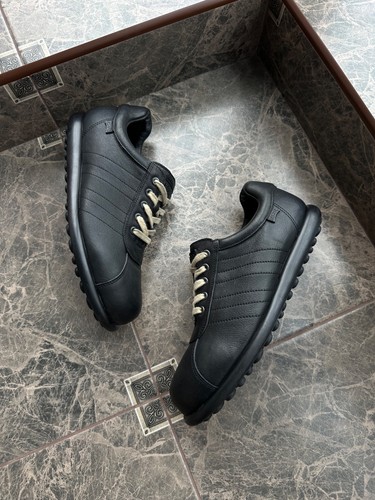 Camper Pelotas Capsule Schwarz Leder Sneaker Herren EU 43