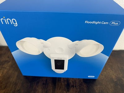 #ad #ad New Ring Floodlight Cam Plus Outdoor Wired 1080p FHD Surveillance Camera White $119.89