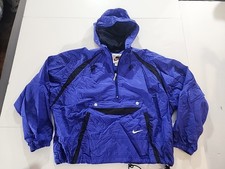 Vtg Nike Anorak Jacket Women's Medium 1/2 Zip Lightweight Windbreaker 90s