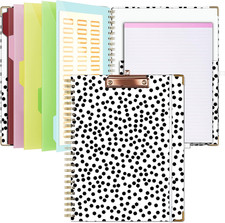 Clipboard Organizer with Storage Letter Size, Padfolio with Notepad, Pen Holder