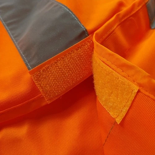 Orange Safety Vest w/ Reflective Strips XL Safety Gear High Visibility Costume image 20