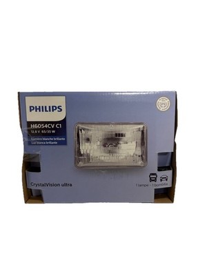 Philips H6054CVC1 Crystal Vision Sealed Beam Headlight Headlamp Light Lamp Bulb