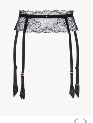 NWT La Perla Exotique Lace and Silk Garter Belt Size 2/ Small  Xx 1398