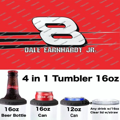 DALE EARNHART JR - NASCAR - 4 in 1 tumbler 16oz