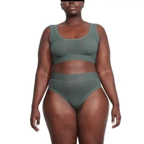 SKIMS Summer сетки декольте глубокий морской женщин большой - Изображение 2 из 4