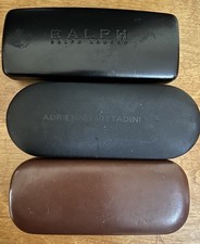 Eyeglass Case LOT 3 Glasses Sunglasses Ralph Lauren Vittadini Hard Clamshell