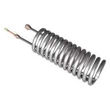 Titanium Tube Heat Exchanger 15HP Coiled Evaporator for Aquarium Seafood Tank