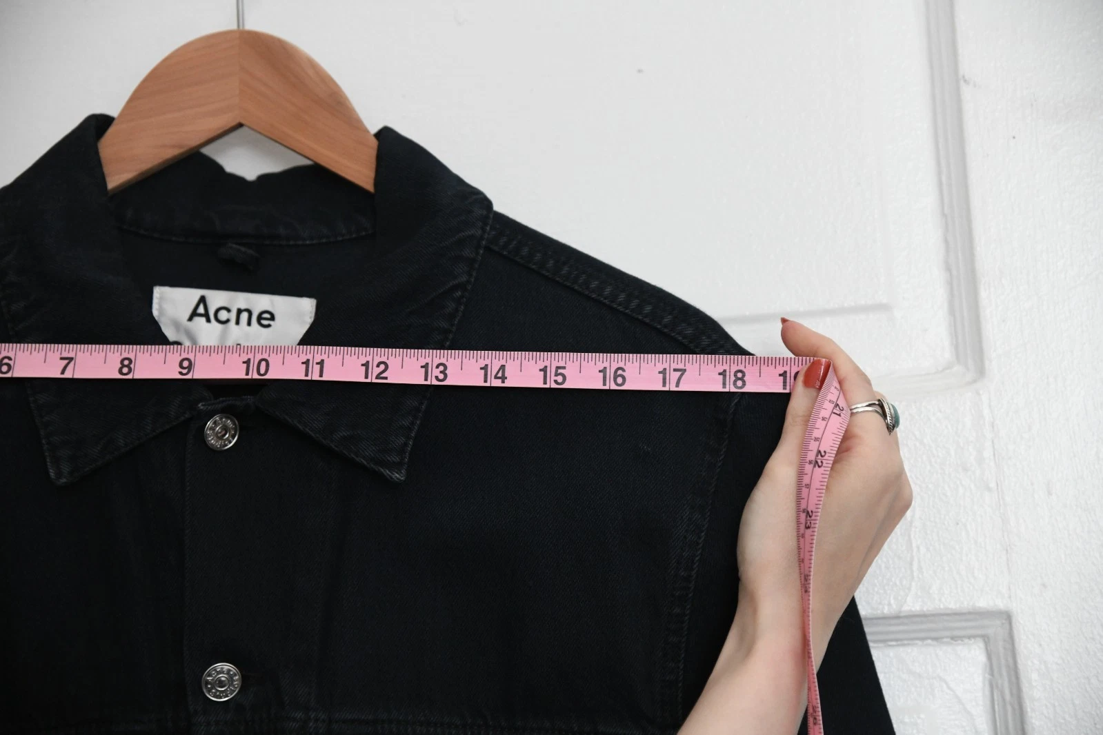 Acne Studios Jam Overdye PAW15 Dark Blue Denim Trucker Jacket / Size 52 / Large image 6