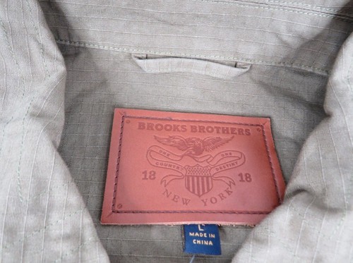 Brooks Brothers Men’s Windbreaker Ripstop Field Jacket Khaki Large NWT - Bild 4 von 15