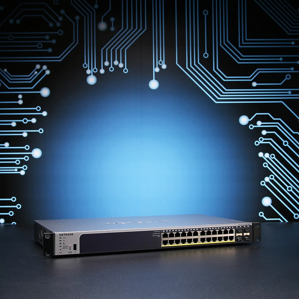 Netgear GS728TP Smart PoE+ Switch // 24x GbE + 4x SFP+ Ports