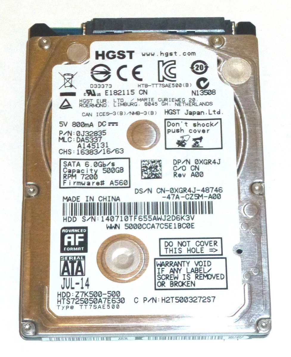 25+ HGST 500GB Computer Internal Hard Disk Drives for sale