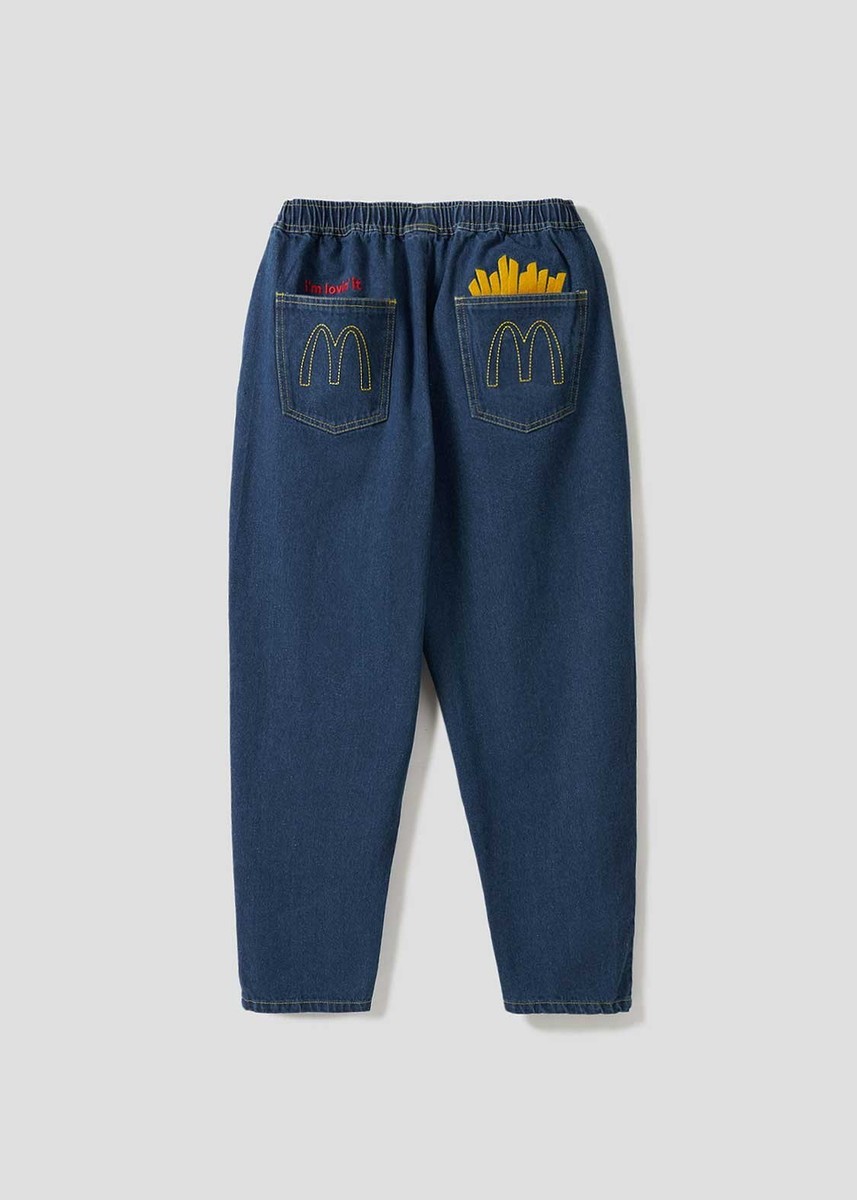 Graniph] McDonald's badabababa｜Denim pants Navy Size SS~XL From