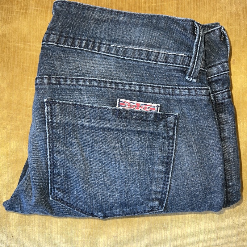 Hudson USA Women's Gray 5-Pocket Cotton/Elastan Straight Leg Jeans 27