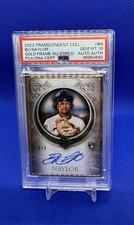 2023 Topps Transcendent Collection Bo Naylor Gold Famed RC Auto Emerald 5/5