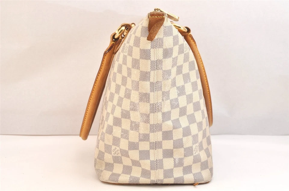 Auténtico bolso de hombro Louis Vuitton Damier Azur Saleya MM N51185 LV 4669N Foto 4 de 4