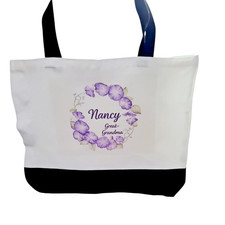 Personalized Bonus Mom Gift Set Tote Bag  Mother  s Day Gift for Bonus Mom  Cus