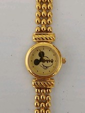 Ladies Disney Time Works Mickey Mouse Watch Working Battery In Used Condition