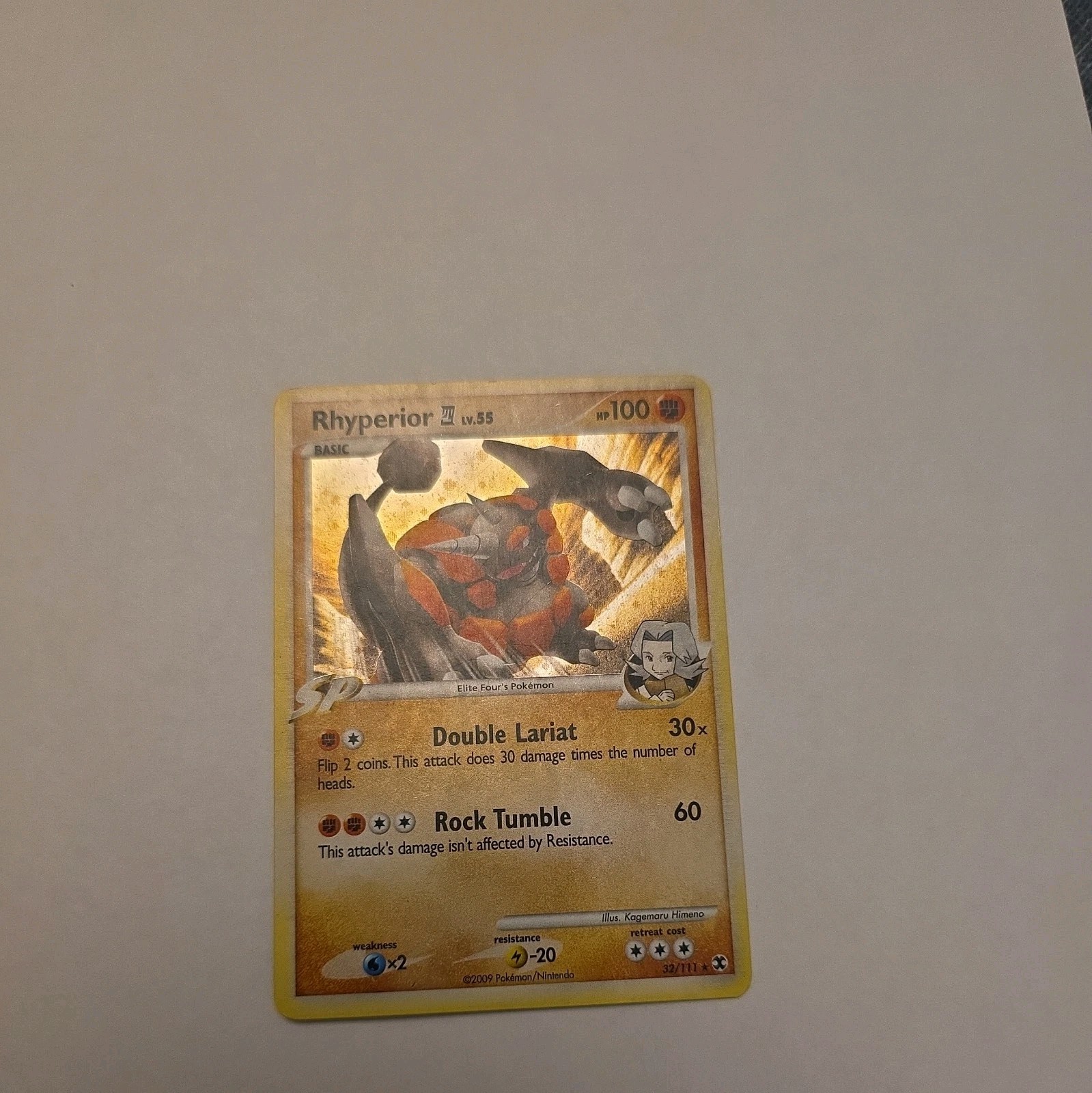 🔵 Pokemon TCG Rising Rivals RHYPERIOR 32/111 Holo Rare