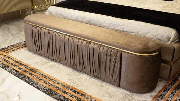 Bank Gepolstert Bettbank Polsterbank Sitzbank Sitzhocker Schlafzimmer-image