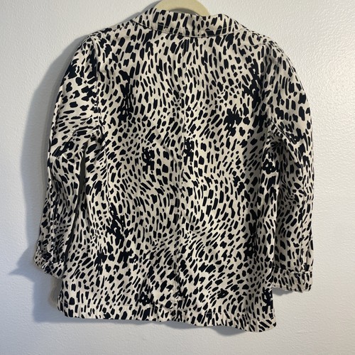 Blazer LAFAYETTE 148 NY Estampado Guepardo 3 Botones Luz Talla S Pieza Distintiva Carrera - Imagen 7 de 14